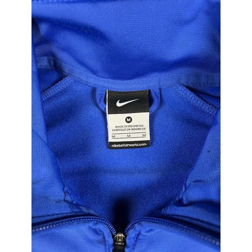 NIKE SOCKER F.C. CHICAGO Blue & White Track Zip Up Adult Size Medium